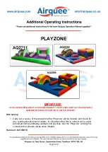airquee PLAYZONE AQ2711 Operating Instructions preview