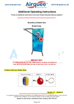 Preview for 1 page of airquee Water Drop Additional Operating Instructions