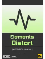 AirRaid Audio Elements: Distort Operation Manual preview