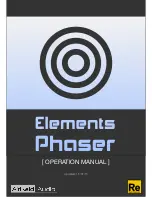 Preview for 1 page of AirRaid Audio Elements: Phaser Operation Manual