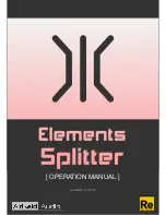 AirRaid Audio Elements Splitter Operation Manual preview