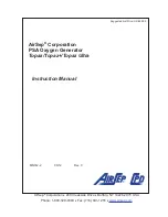 AirSep Topaz Instruction Manual предпросмотр