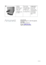 Предварительный просмотр 27 страницы Airsonett 1000 Instructions For Use Manual