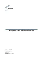 Предварительный просмотр 1 страницы Airspan AirSpeed 1000 Installation Manual