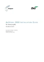 Airspan AirSpeed 2900 Installation Manual preview