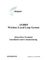 Airspan AS4000 Installation And Commissioning Manual preview