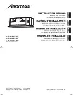 Preview for 1 page of AirStage ARUH36RLAV Installation Manual