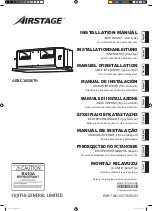 Предварительный просмотр 1 страницы AirStage ARXC36GBTH Installation Instructions Manual