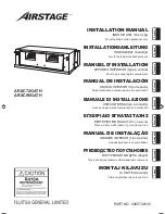 Preview for 1 page of AirStage ARXC72GATH Installation Manual