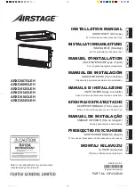 Preview for 1 page of AirStage ARXD007GLEH Installation Manual