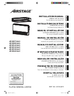 AirStage ARXD07GALH Installation Manual preview