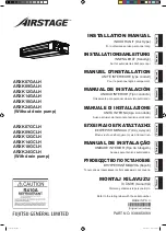 AirStage ARXK07GALH Installation Manual предпросмотр