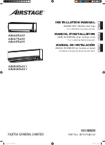 Preview for 1 page of AirStage ASUA4TLAV1 Installation Manual