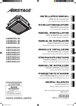 Preview for 1 page of AirStage AUXK018GLAH Installation Manual