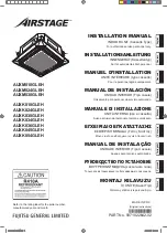 Preview for 1 page of AirStage AUXK018GLEH Installation Manual