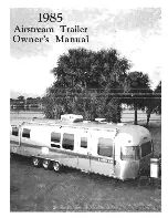 Preview for 1 page of Airstream EXCELLA 1985 Owner'S Manual