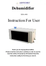 Предварительный просмотр 1 страницы AirTechnic DDA-480 Instructions For User