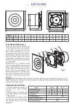 Предварительный просмотр 4 страницы AirTechnic LOOP WL100 Operating And Assembly