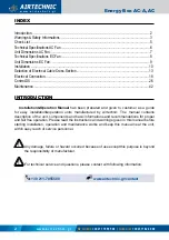 Предварительный просмотр 2 страницы Airtecnic ENERGY BOX AC Operation Manual