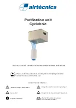 Preview for 1 page of Airtecnics Cyclohnic Installation, Operation And Maintenance Manual