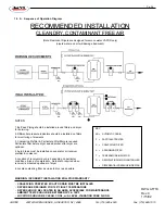 Preview for 14 page of AirTek TW10 Installation, Operation & Maintenance Manual