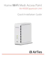 Предварительный просмотр 1 страницы AirTies Air 4920 Installation Manual