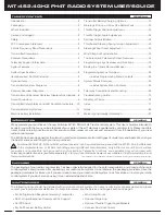 Preview for 2 page of AIRTRONICS MT-4 S User Manual