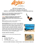 AIRTUG HD Dumpster Tug Electric Assembly & Operating Instructions предпросмотр