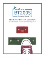 AirTurn BT200S Operating Manual предпросмотр