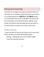 Предварительный просмотр 4 страницы AirTurn DIGIT III User Manual