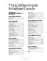 Preview for 2 page of AIRWAVE DIGITAL 99-1000-1CU Operation & Technical Manual