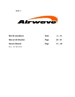 Предварительный просмотр 1 страницы airwave MAGIC 5 Owner'S Manual