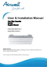 Preview for 2 page of Airwell AW-CDV012-N11 User & Installation Manual