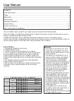 Preview for 3 page of Airwell AW-CDV012-N11 User & Installation Manual