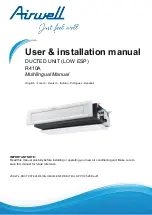 Airwell AW-DDV007-N11 User & Installation Manual preview