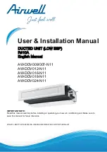 Preview for 2 page of Airwell AW-DDV007-N11 User & Installation Manual