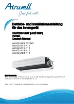 Preview for 44 page of Airwell AW-DDV007-N11 User & Installation Manual