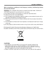 Preview for 10 page of Airwell AW-MFH009-C41 User & Installation Manual