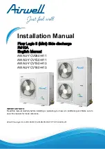 Preview for 2 page of Airwell AWAU-YCV080-H11 Manual