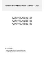 Preview for 1 page of Airwell AWAU-YCVFD224-H13 Installation Manual