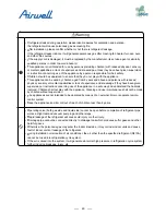 Preview for 62 page of Airwell AWAU-YDV1010-H13 Service Manual