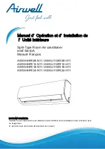 Preview for 39 page of Airwell AWAU-YGF009-H11 User And Installation Manual