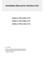 Airwell AWAU-YWC220-H13 Installation Manual preview