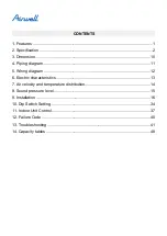 Preview for 2 page of Airwell AWSI-CFV007-N11 Service Manual