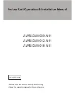 Airwell AWSI-DAV009-N11 Operation & Installation Manual preview