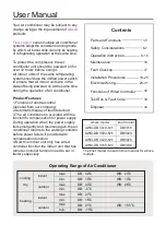 Preview for 2 page of Airwell AWSI-DBV018-N11 Operation & Installation Manual