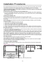 Preview for 20 page of Airwell AWSI-DBV018-N11 Operation & Installation Manual