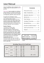 Preview for 2 page of Airwell AWSI-DCV072-N11 Operation And Installation Manual