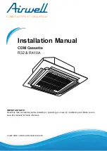 Airwell CDM Cassette AW-YDFA012-H91 Installation Manual preview