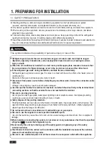 Preview for 4 page of Airwell CDM009X Installation Manual